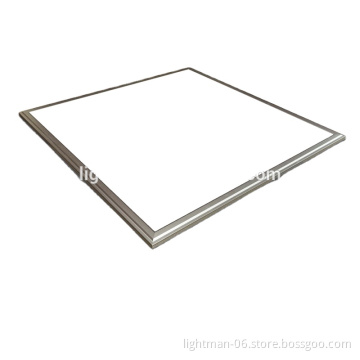 Silver Frame PS Diffusion Plate 40W Square Flat LED Panel Ceiling Lighting 620x620